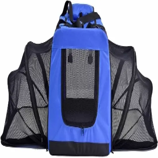 Pet Life Hounda Accordion Metal Framed Soft Collapsible DualSided Expandable Pet Crate image {1}