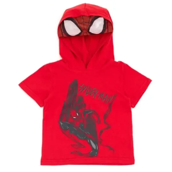 Marvel Spider-Man Cosplay T-Shirt and Mesh Shorts Outfit Set Toddler to Big Kid  image {2}