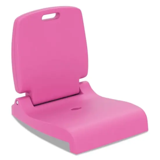 Costway Poolside Chair for Edge of Pool with Back Support & Handles Portable Picnic Chair White/Blue/Pink/Green image {12}