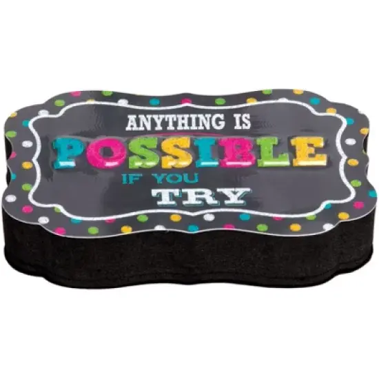 Teacher Created Resources&reg; Chalkboard Brights Magnetic Whiteboard Eraser, Pack of 6 image {2}