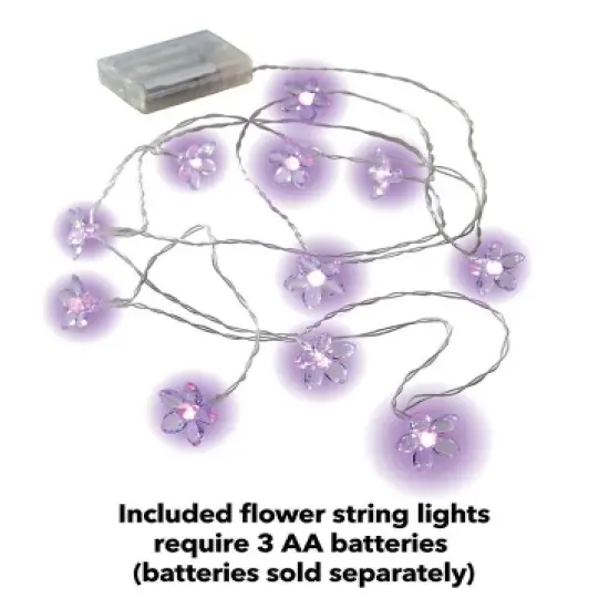 HearthSong Cozy Posy HugglePod HangOut Indoor/Outdoor Flower Hanging Tent with LED Flower Lights and Cushion image {3}