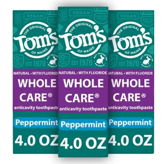 Tom's of Maine Whole Care Peppermint Toothpaste - 4oz image {9}