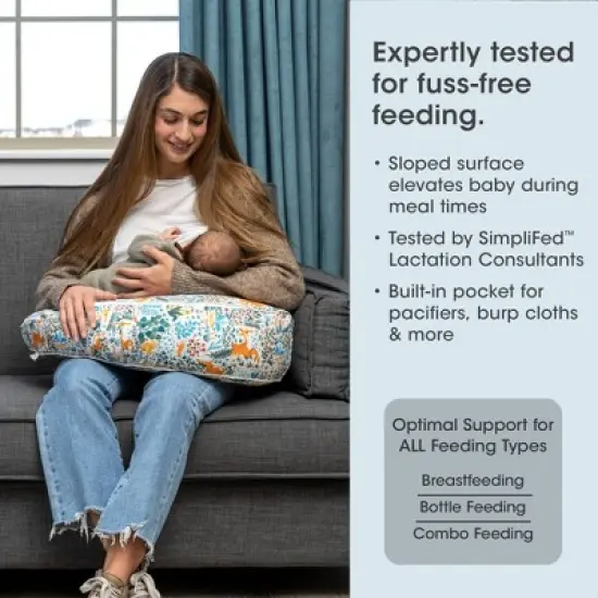 Boppy Uplift Nursing Pillow - Colorful Forest Animals image {1}