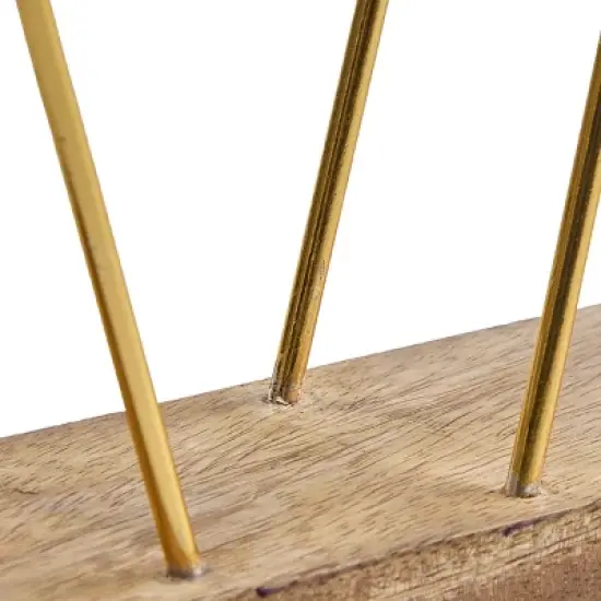 Split P Wood Gold Bar Napkin Holder image {2}