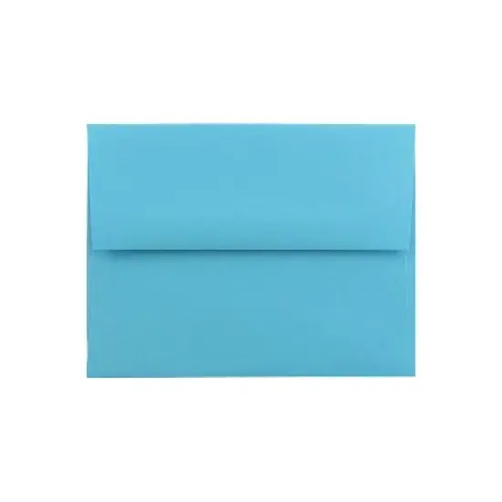 JAM Paper A2 Colored Invitation Envelopes 4.375x5.75 Blue Recycled WDBH600H image {2}
