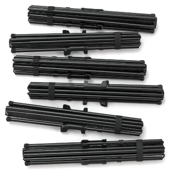 Arteza 63" Black Steel Display Easel for Presentations, Collapsible, Portable & Adjustable - 3 Pack image {2}