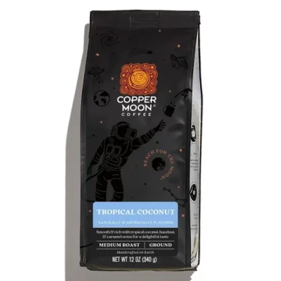 Copper Moon Tropical Coconut Flavored Blend Medium Roast Ground Coffee - 12oz image {7}