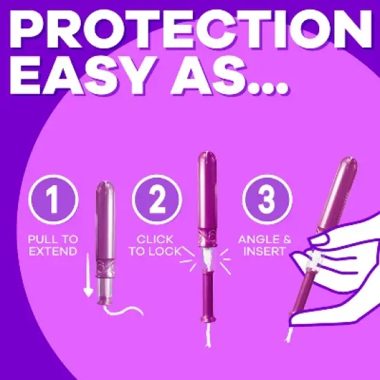 Tampax Compact Radiant Super Absorbency Unscented Tampons - 28ct image {3}