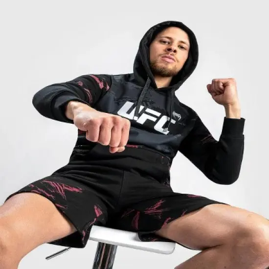 Venum UFC Authentic Fight Week 2.0 Pullover Hoodie - Black/Red image {1}