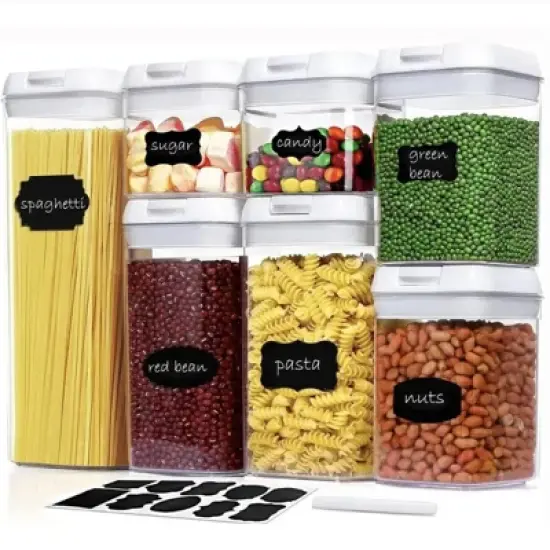 Wikineon 7-Piece Food Container Set - Versatile Storage Solutions for Kitchen, Pantry, or On-the-Go Meals image {6}