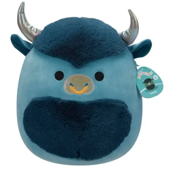Squishmallows 14" Bison Stuffed Animal: Character Theme, Creative Thinking Focus, Polyester Material image {9}