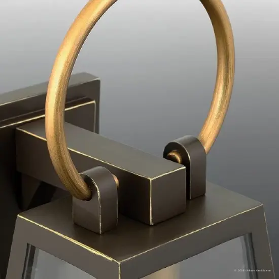 Urban Ambiance Luxury Modern Farmhouse Outdoor Wall Light,  23.625"H x 11.25"W,  Olde Bronze Finish, UHP1000 image {4}