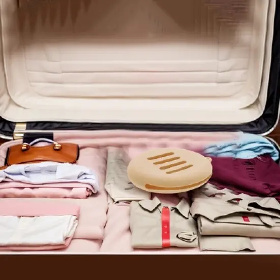 Unique Bargains Portable Flat Makeup Sponge Holder 1 Pc image {4}