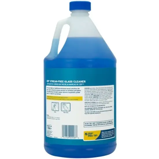 Zep Streak-Free Glass Cleaner &ndash; Ammonia-Based Formula &ndash; 1 Gallon image {2}