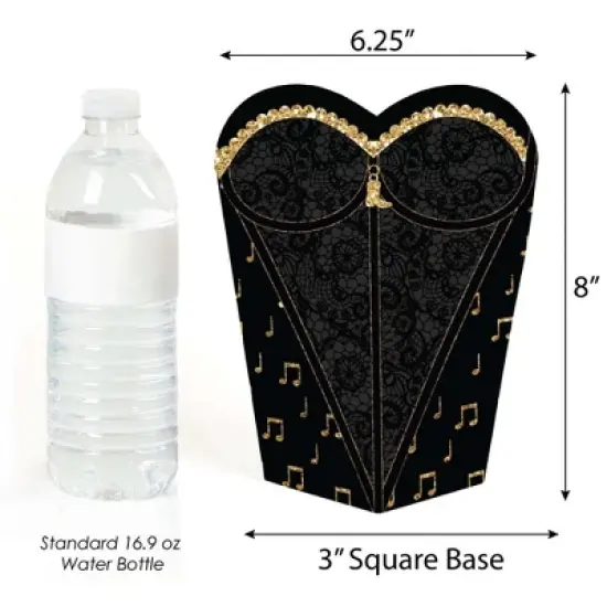 Big Dot of Happiness Nash Bash - Nashville Bachelorette Party Favors - Gift Heart Shaped Favor Boxes for Women - Set of 12 image {2}