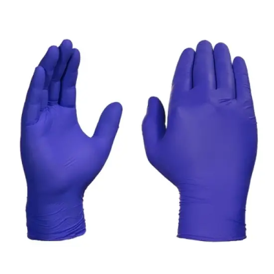 AMMEX Professional Indigo Nitrile Exam Gloves - Light Duty, Medical Grade - Great for Medical, Dental, Veterinary, Tattoo, and Household and Cleaning image {1}