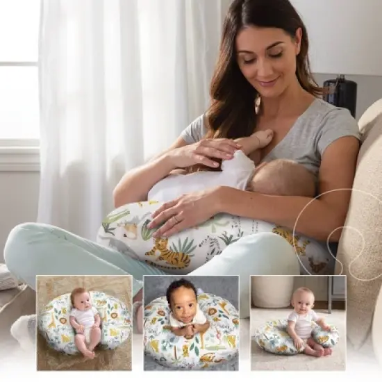 Boppy Original Support Nursing Pillow Cover - Colorful Wildlife image {6}