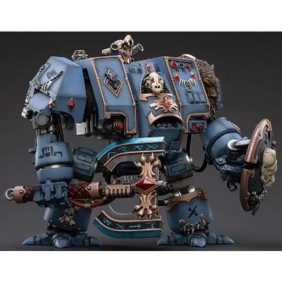 Space Wolves Venerable Dreadnought Brother Hvor 1/18 Scale | Warhammer 40K | Joy Toy Action figures image {1}