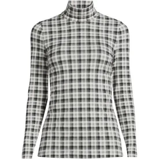 Lands' End Women's Lightweight Fitted Long Sleeve Turtleneck image {13}
