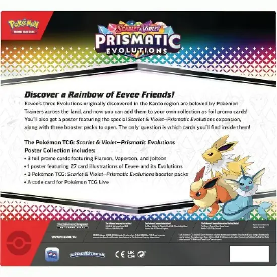 Pokemon TCG: Scarlet & Violet&mdash;Prismatic Evolutions Poster Collection image {3}