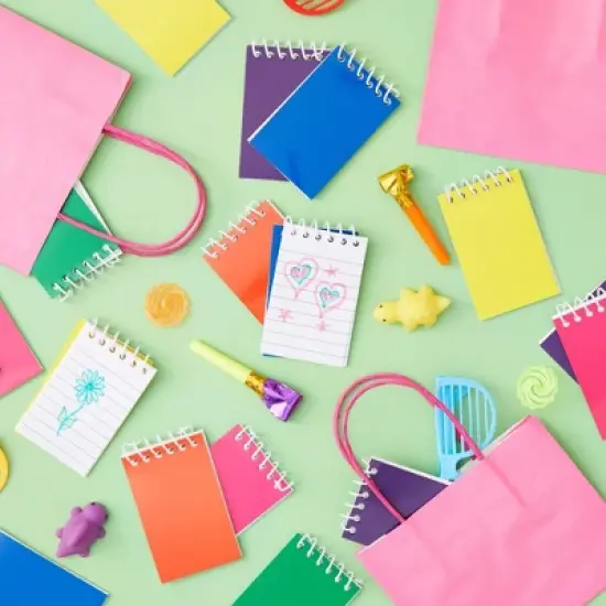 Blue Panda 24 Pack Mini Notepads, Rainbow Colored Notepads Bulk for Note Taking, Top Spiral, Lined Pages (6 Colors, 2.25 x 3.5 In) image {2}