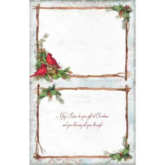 18ct Cardinal Christmas Holiday Boxed Cards image {2}