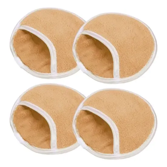 Unique Bargains Cleansing Daily Face Wash Sponges Exfoliating Fingers Glove 4 Pcs image {7}
