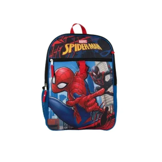 Spider-Man With Miles Morales 5-Piece 16" Youth Backpack Set image {1}