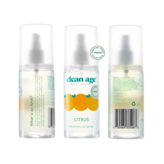 Clean Age Citrus Deodorant + Body Spray for Teens - 4 fl oz image {4}