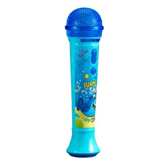 eKids Baby Shark Toy Microphone for Kids - Blue (KD-070BS.EMv9) image {2}