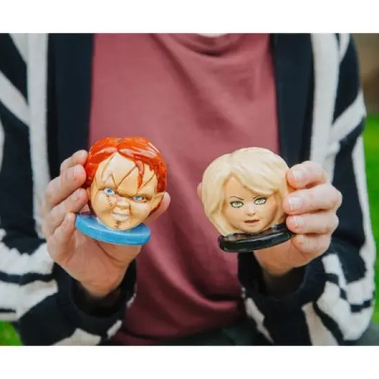 Silver Buffalo Child's Play Chucky and Tiffany Ceramic Salt and Pepper Shaker Set image {7}