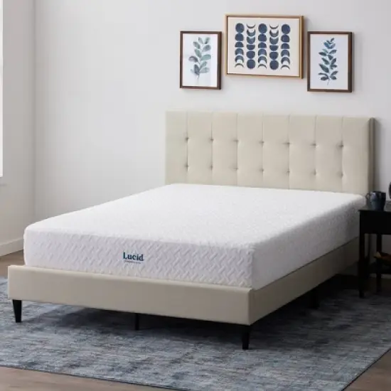 Lucid Comfort Collection  Medium 10" Gel Memory Foam Mattress image {6}