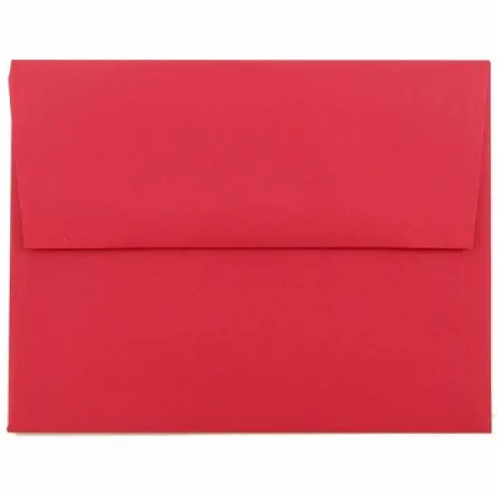 JAM PAPER #10 Business Colored Envelopes - 4 1/8 x 9 1/2 - Red Recycled - 100/Pack image {5}
