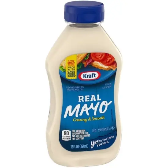 Kraft Real Mayonnaise Squeeze Bottle 12oz image {2}
