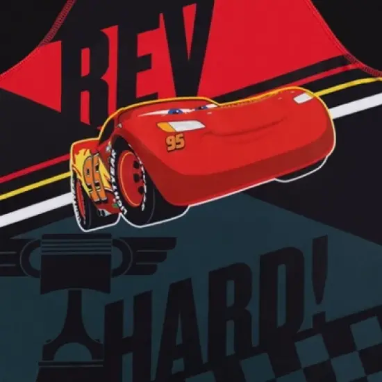 Disney Pixar Cars Lightning McQueen Rash Guard and Swim Trunks Outfit Set Little Kid image {5}