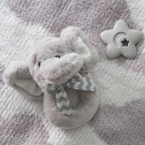 Bearington Baby Lil' Spout, 5.5 Inch Gray Elephant Plush Stuffed Animal, Baby Elephant Baby Stuff, For Ages 0-14 image {1}