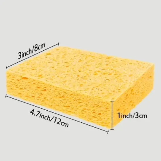 REGALWOVEN Kitchen Non-Scratch Reusable Absorbent Cleaning Sponge 3 Pcs image {5}