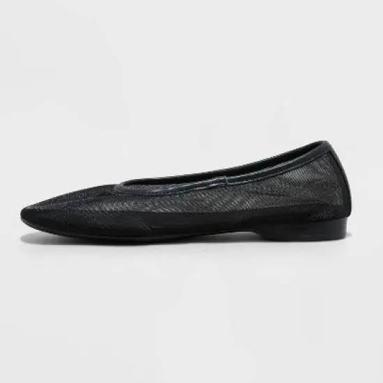 Women's Mel Sheer Mesh Ballet Flats with Memory Foam Insole - A New Day&trade; image {1}