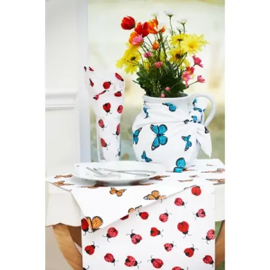 C&F Home Ladybug Pattern Spring Table Runner 14" x 72" image {2}