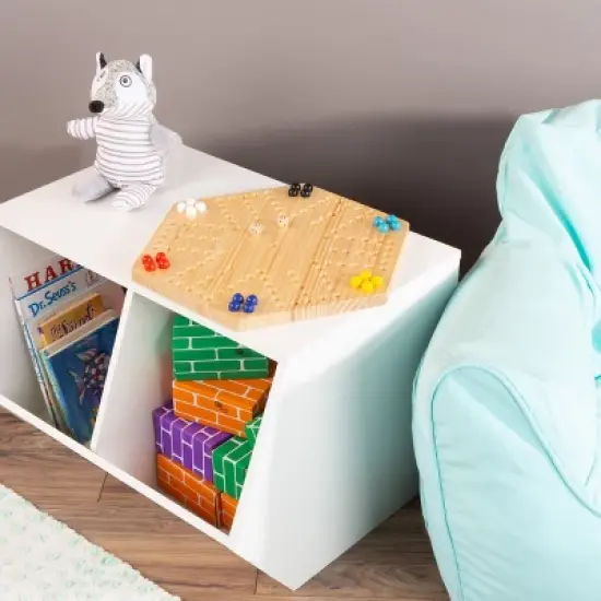 Toy Time Wooden Strategic Game Set With Board, Marbles, and Dice image {4}