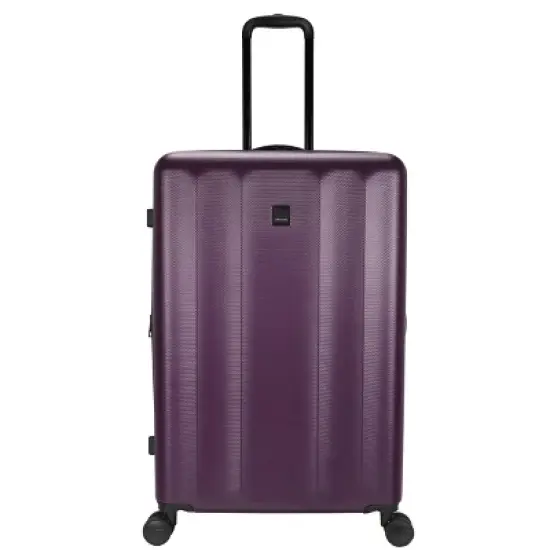 Skyline Hardside Large Checked Spinner Suitcase image {9}