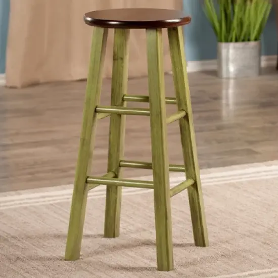29"Ivy Barstool - Green - Winsome image {4}