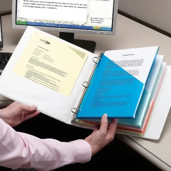 Smead Organized Up Poly Slash Jackets Letter Assorted 5/Pack 89505 image {7}