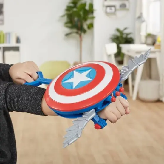 Marvel Mech Strike Mechasaur Captain America Redwing Toy Blaster image {8}