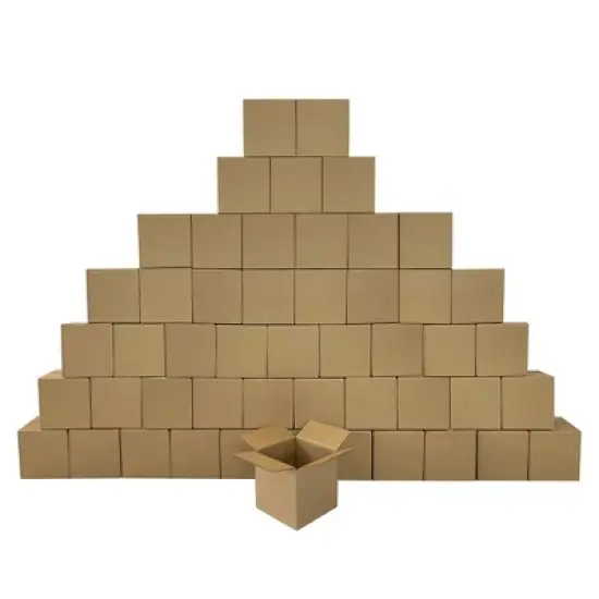 UOFFICE Pack of 50 Corrugated Boxes 7" x 7" x 7" at Wholesale Prices image {5}