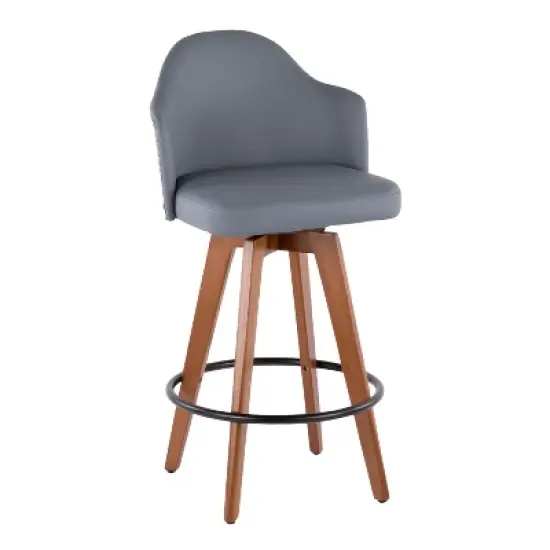 26" Ahoy Mid-Century Modern Counter Height Barstool - LumiSource image {11}