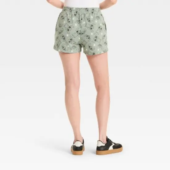 Women's Lilo Graphic Shorts - Green image {1}