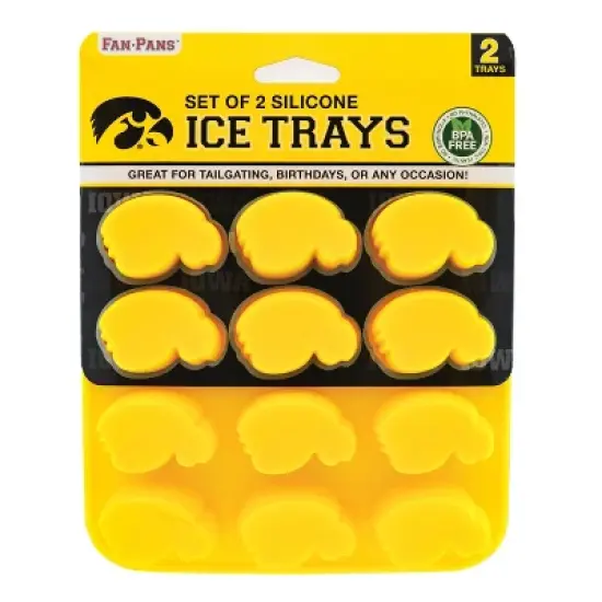 MasterPieces FanPans 2-Pack Team Ice Cube Trays - NCAA Iowa Hawkeyes image {1}
