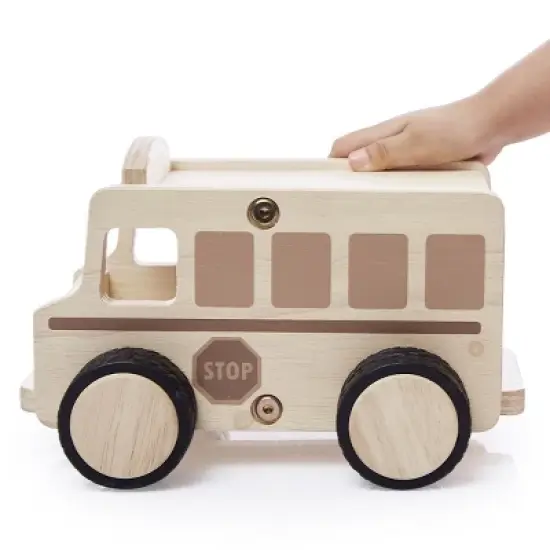 Guidecraft Wooden School Bus image {1}