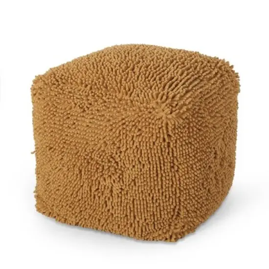 Moloney Modern Microfiber Chenille Cube Pouf - Christopher Knight Home image {11}